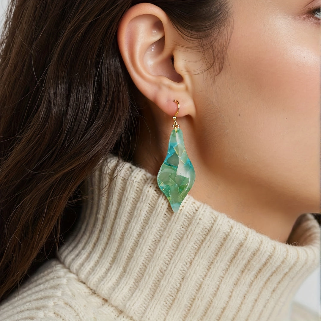 Sophisticated Translucent Polymer Earrings