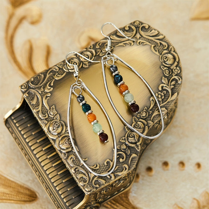 Bohemian Beaded Drop Earrings