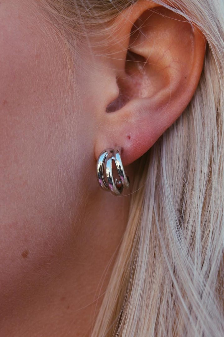 Modern Double Hoop Earrings