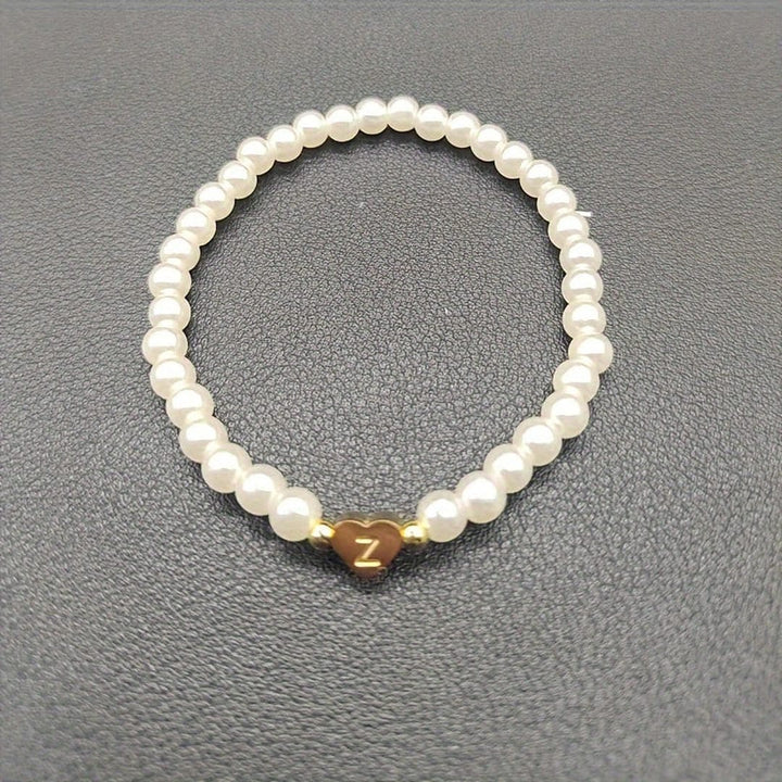 A-Z Pearl Beaded Bracelet