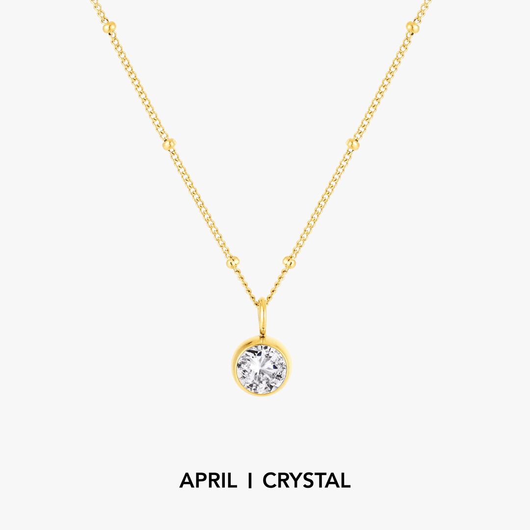 Luminous Circle Gemstone Necklace