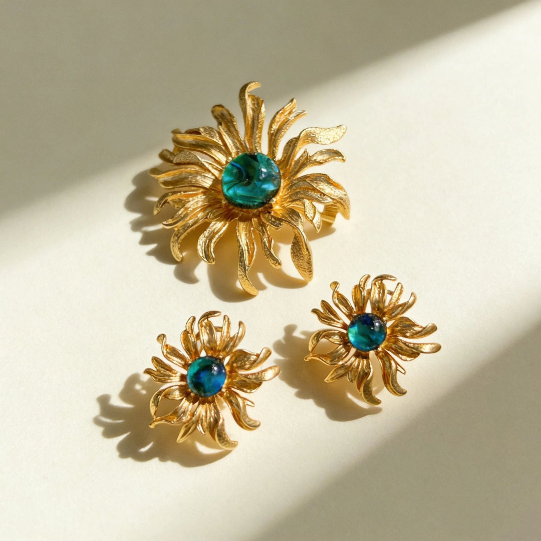 Azure Bloom Brooch