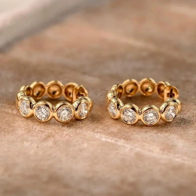 Luxury Small Golden Hoop Earrings
