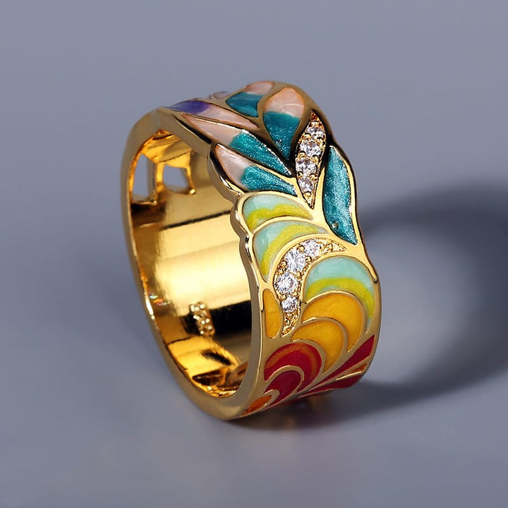Aurora Gem Mosaic Ring