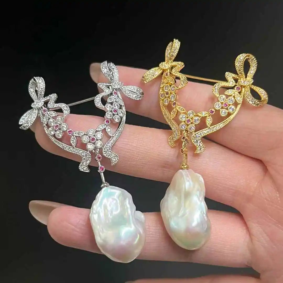 Baroque Bow Brooch