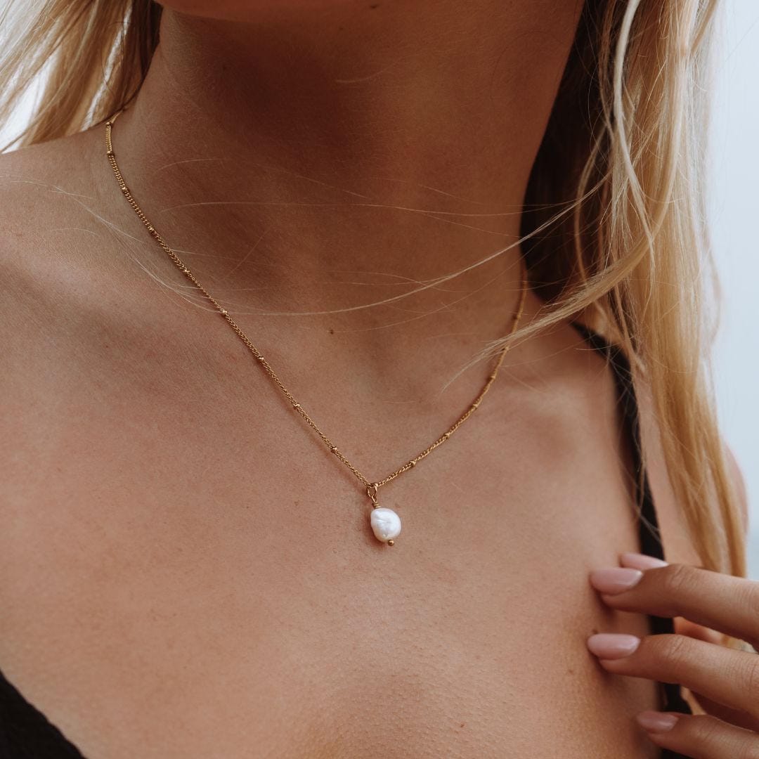 Radiant Aura Baroque Pearl Necklace