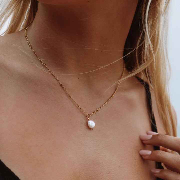 Radiant Aura Baroque Pearl Necklace
