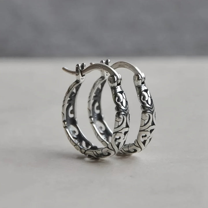 Vintage Boho Chic Hoop Earrings