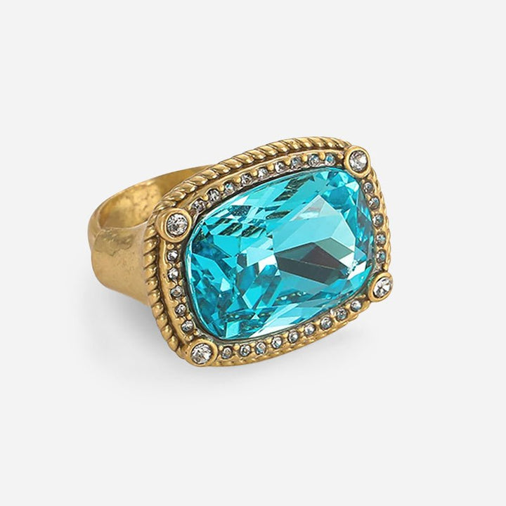 Blue Veritas Gold Ring
