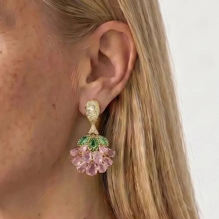 Blush Vine Drop Earrings