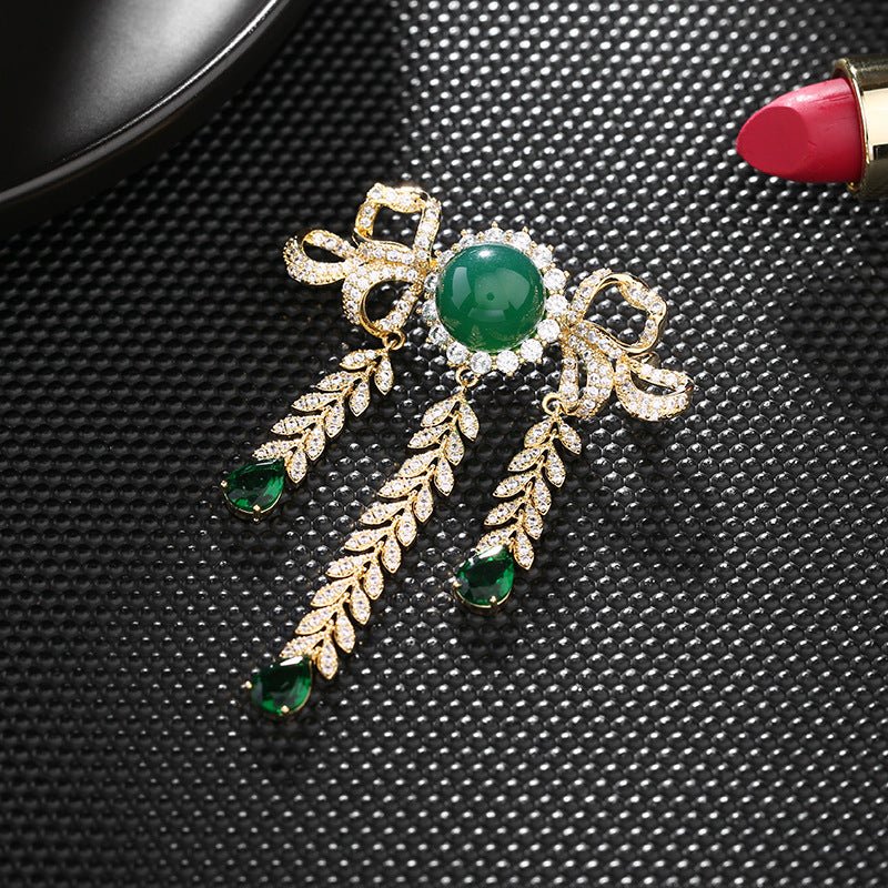 Bowfall Crystal Brooch