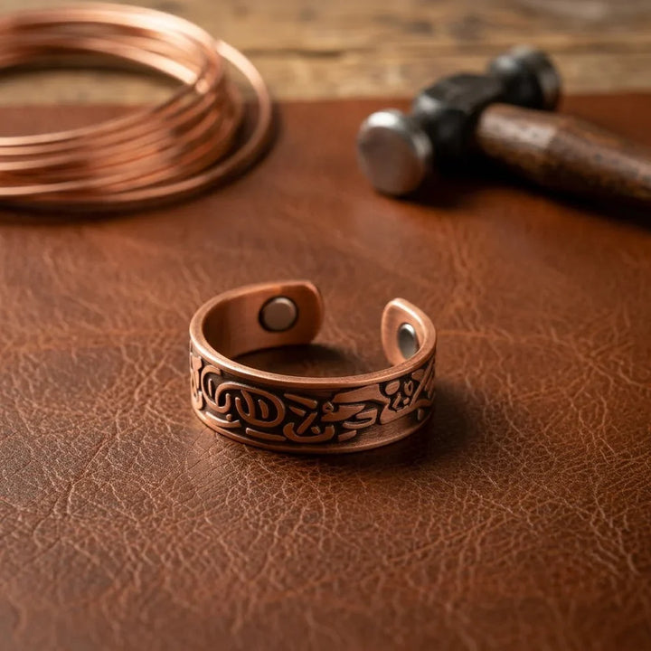 Burr Aura Copper Ring