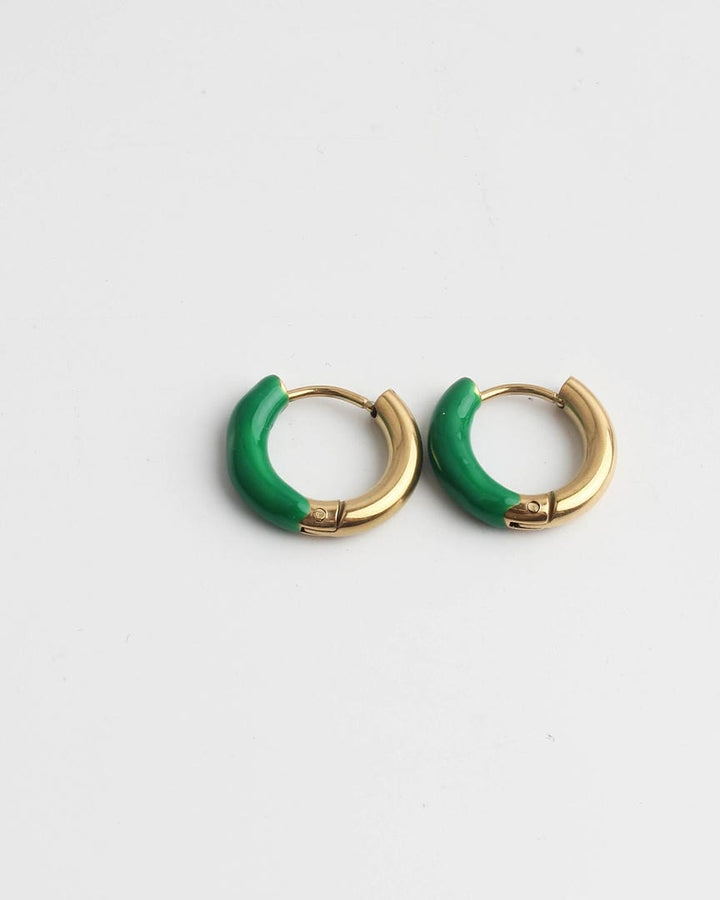 Happy colourful Hoop Earrings