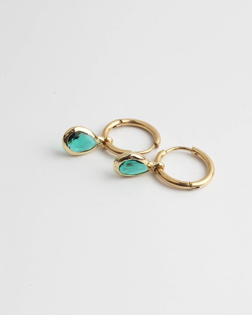 Dana Sleek Oval  Stone Earrings