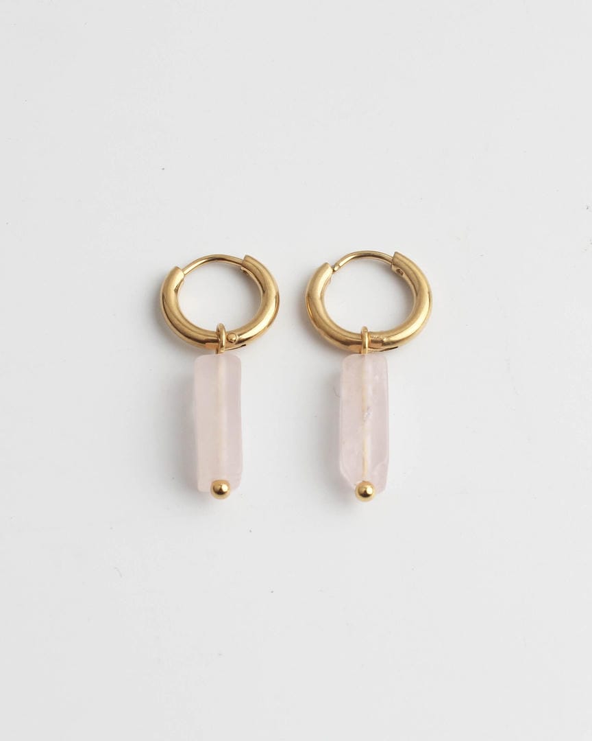 Toned Stone Bar Earrings