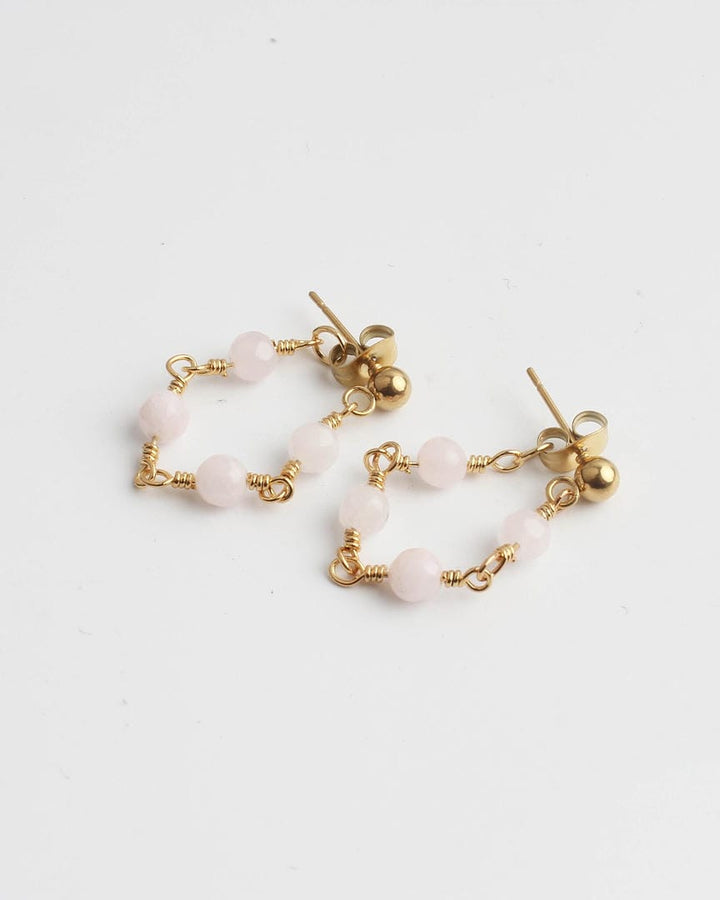 Lea Sleek Multiple Stone Stud Earrings