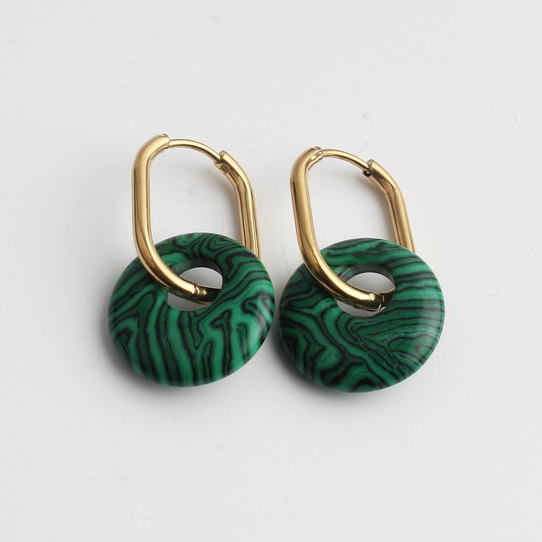 Tirza Earrings Natural Stone