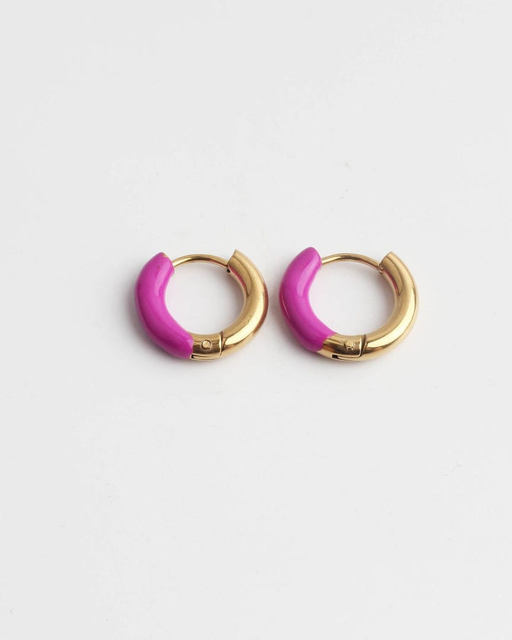 Happy colourful Hoop Earrings