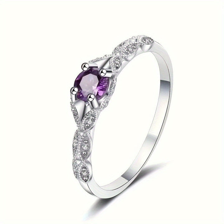 Radiant Minimalist Zirconia Ring