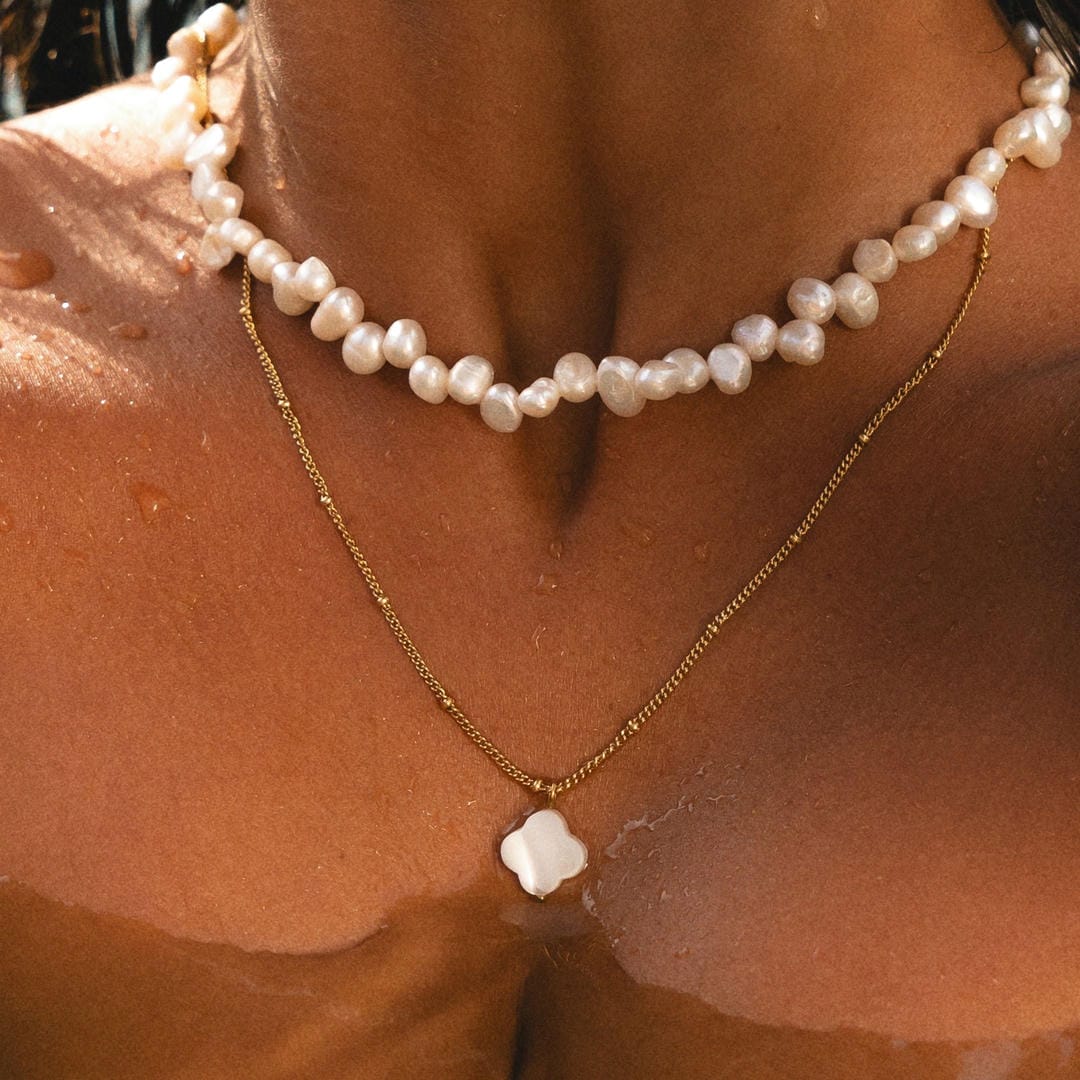 Coastal Glow Choker Necklace Pair