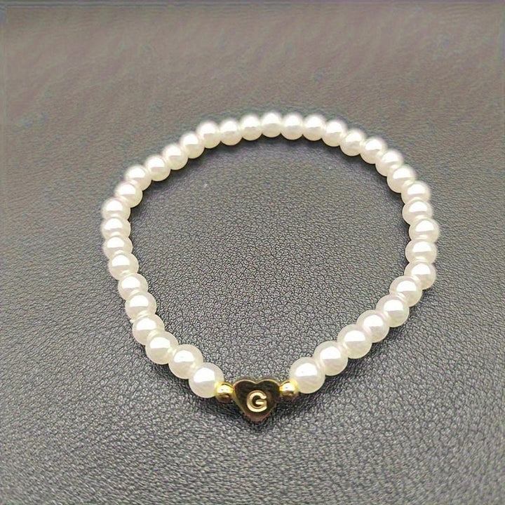 A-Z Pearl Beaded Bracelet