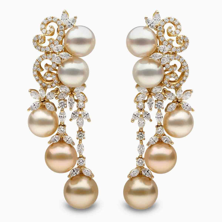 Champagne Gala Pearl Earrings
