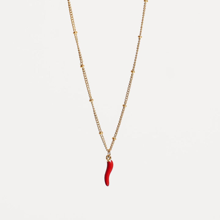 Radiant Red Chilli Pendant Necklace