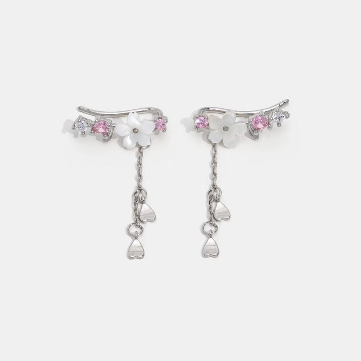 Cherry Blossom Zirconia Earrings