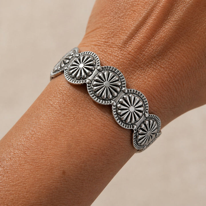 Victorian Floral Sculptural Cuff