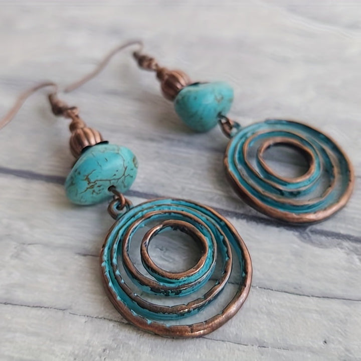 Retro Bohemian Hoop Earrings