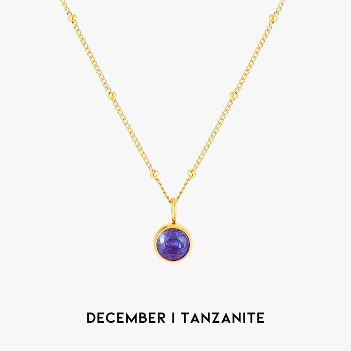 Luminous Circle Gemstone Necklace