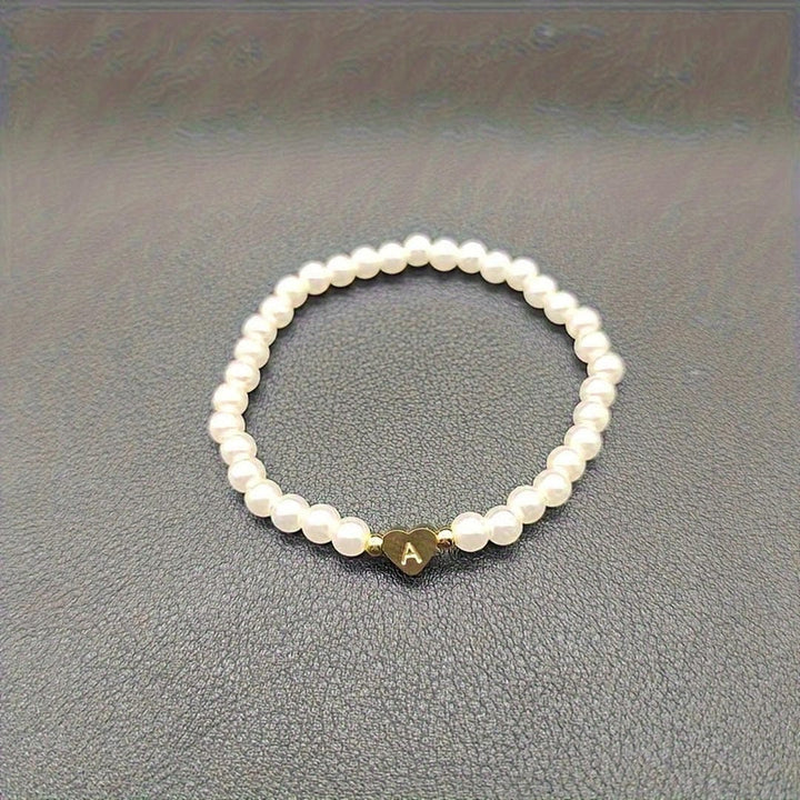 A-Z Pearl Beaded Bracelet