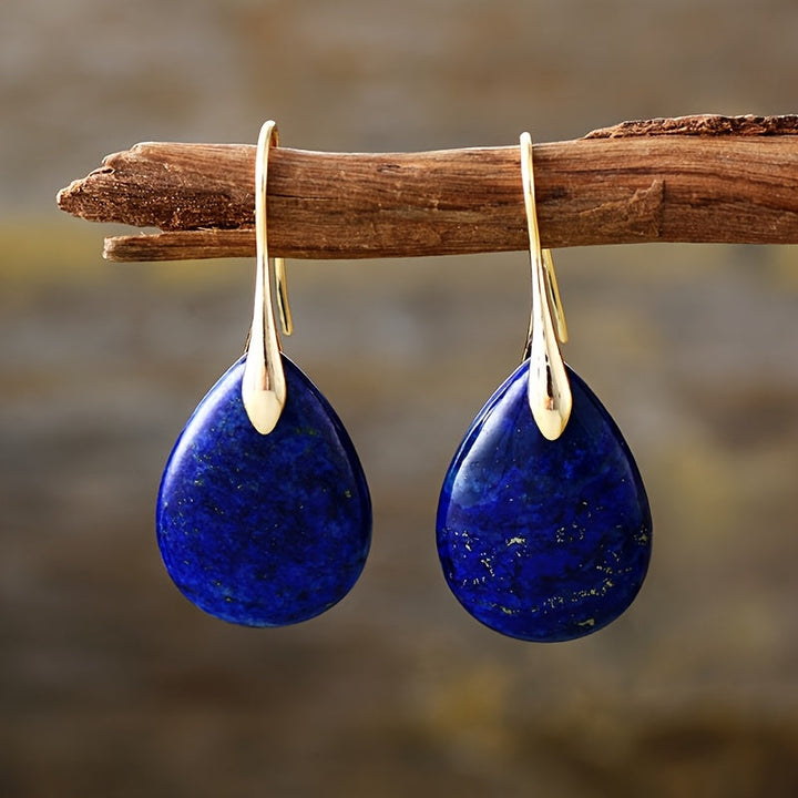 Refined Teardrop Charm Earrings