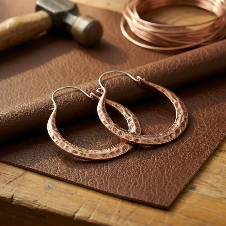 Enchanted Ember Copper Earrings