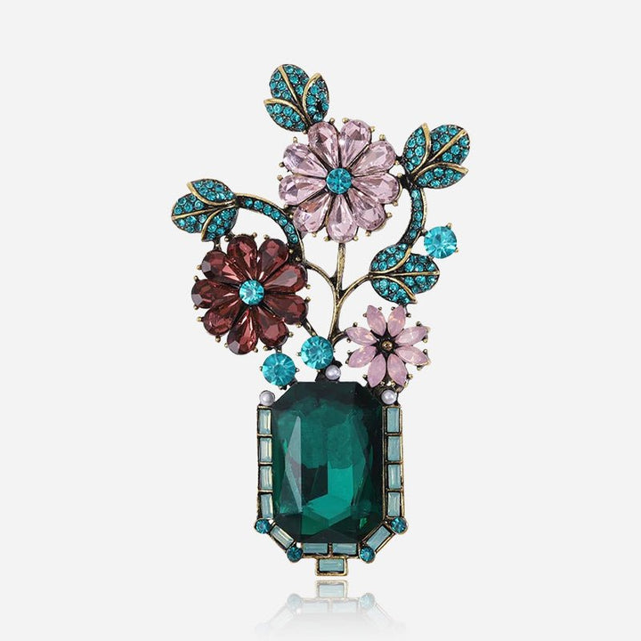 Emerald Garden Brooch