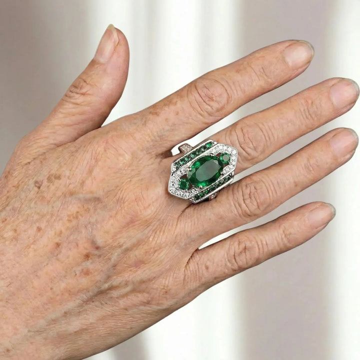 Emerald Heirloom Statement Ring