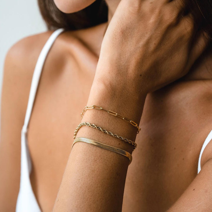 Golden Flow Three Bracelet Set
