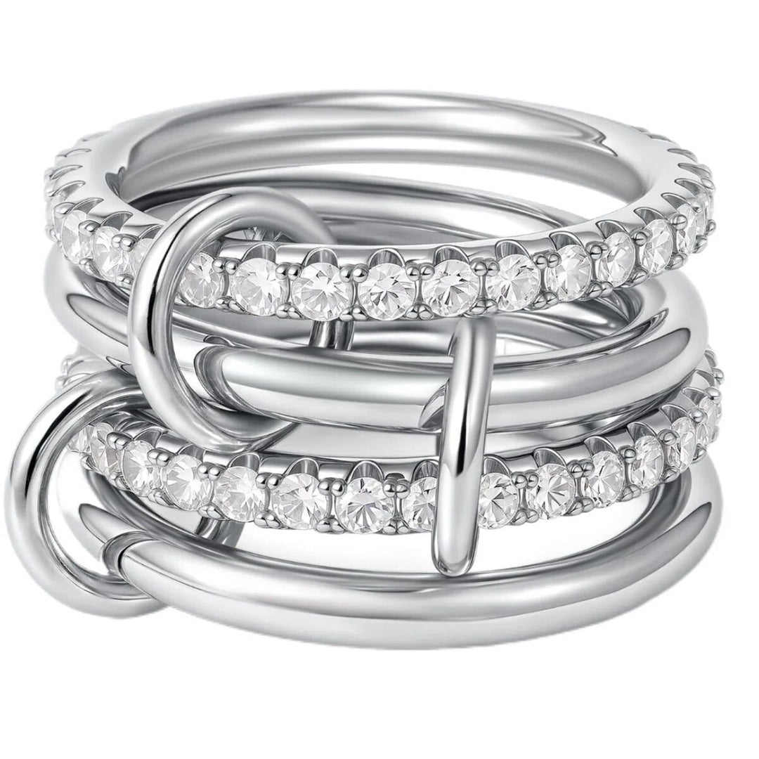 Eterna Stack Crystal Ring