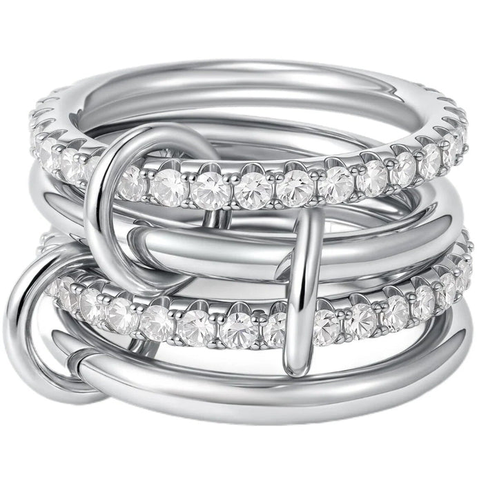 Eterna Stack Crystal Ring