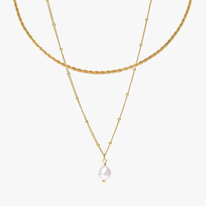Sunlit Elegance Pearl Choker Set