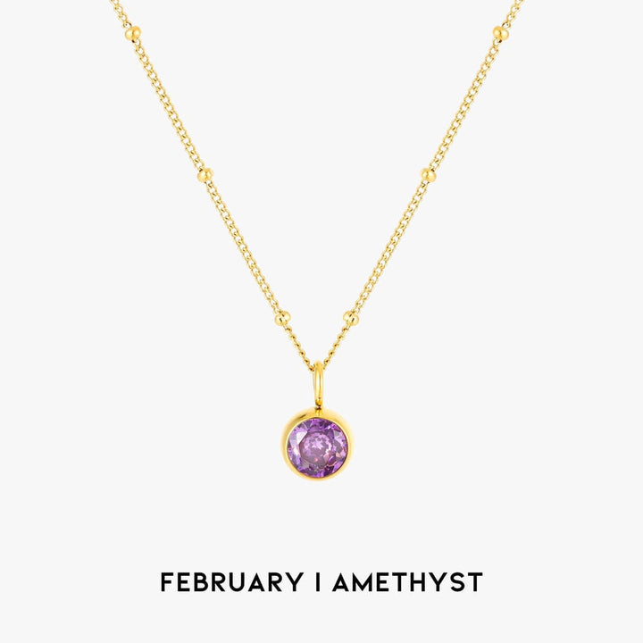 Luminous Circle Gemstone Necklace