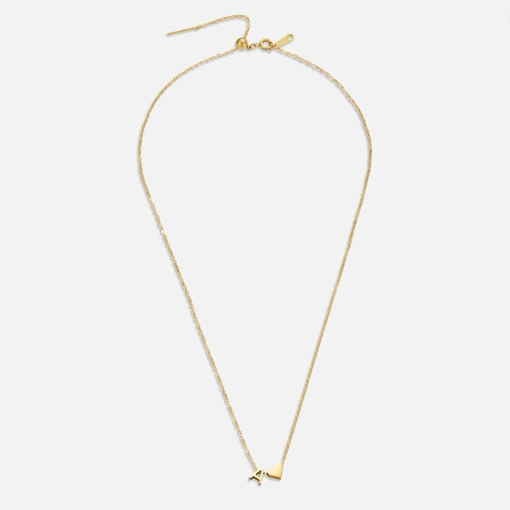 Personalized Gold Initial Heart Necklace