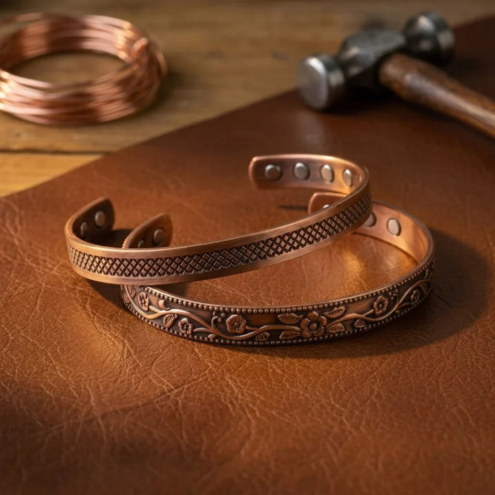 Regal Forge Copper Bracelet Set