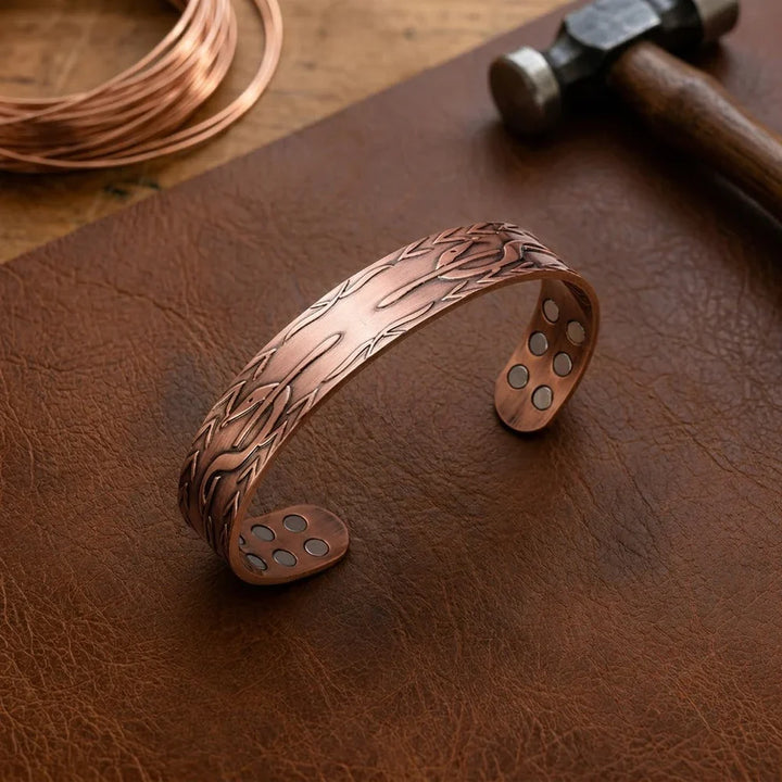 Ember Frond Copper Bracelet
