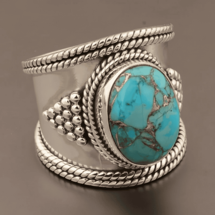 Retro Turquoise Style Ring