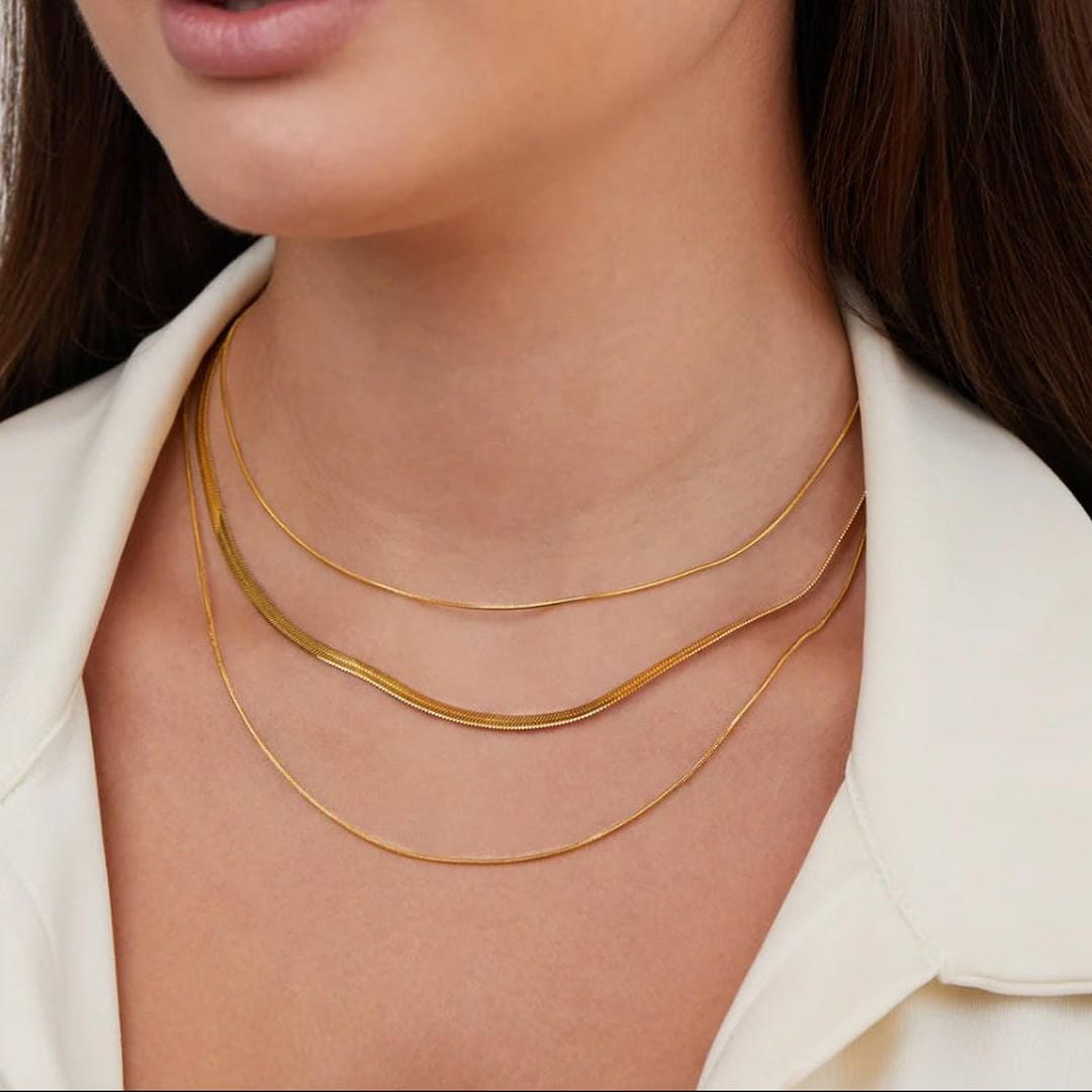Gold Multi Layered Necklace