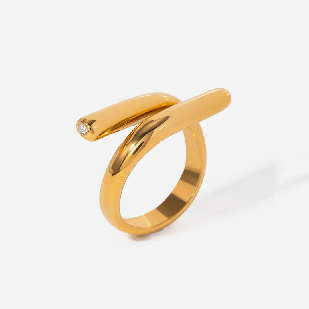 Gossamer Stainless Steel Adjustable Ring