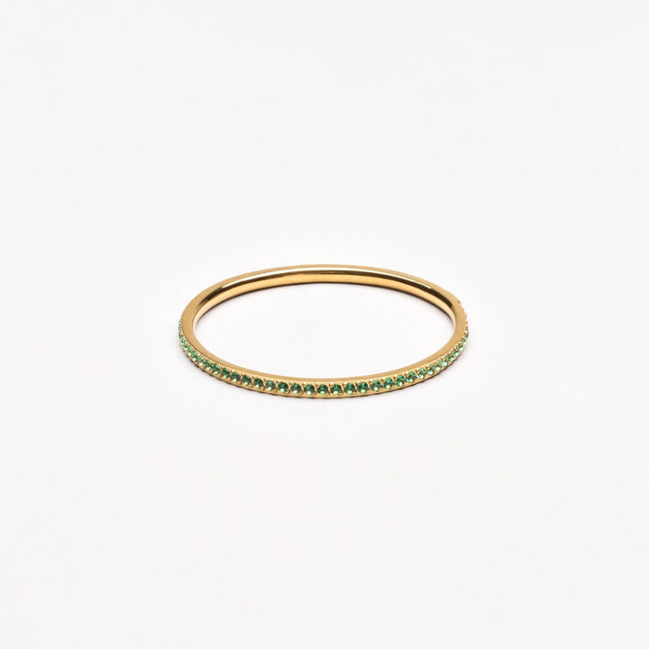Verdant Sky Zircon Accent Ring