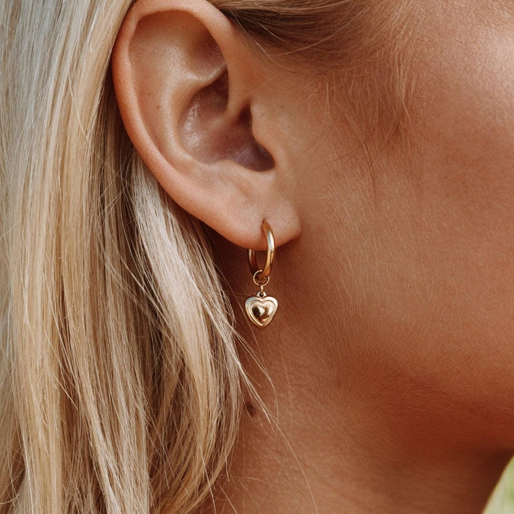 Elegant Heart Glow Earrings