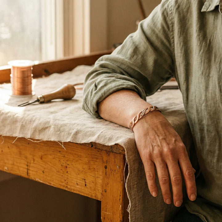Prestige Seam Copper Bracelet
